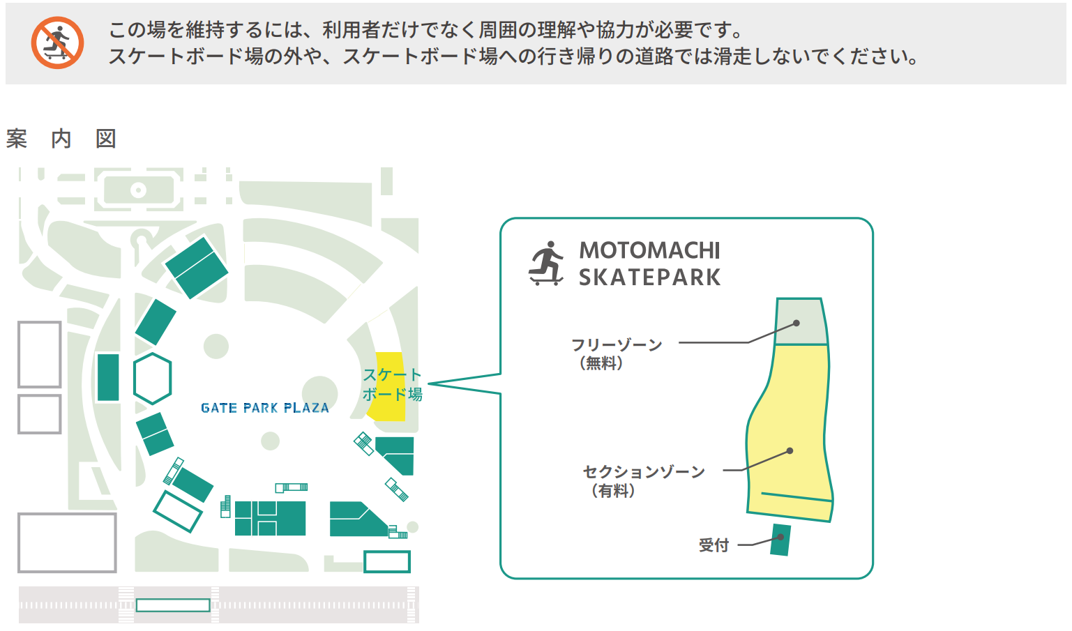 スケートパーク地図